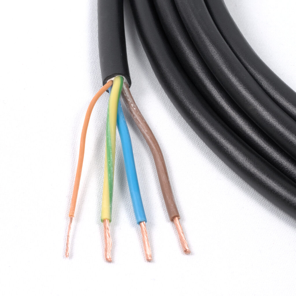 ViperEV Domestic Charge Cable by the Meter. H07BZ5-F 3×2.5mm + 1×0.5mm Pilot.